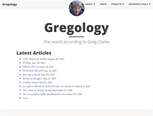 Tablet Screenshot of gregology.net